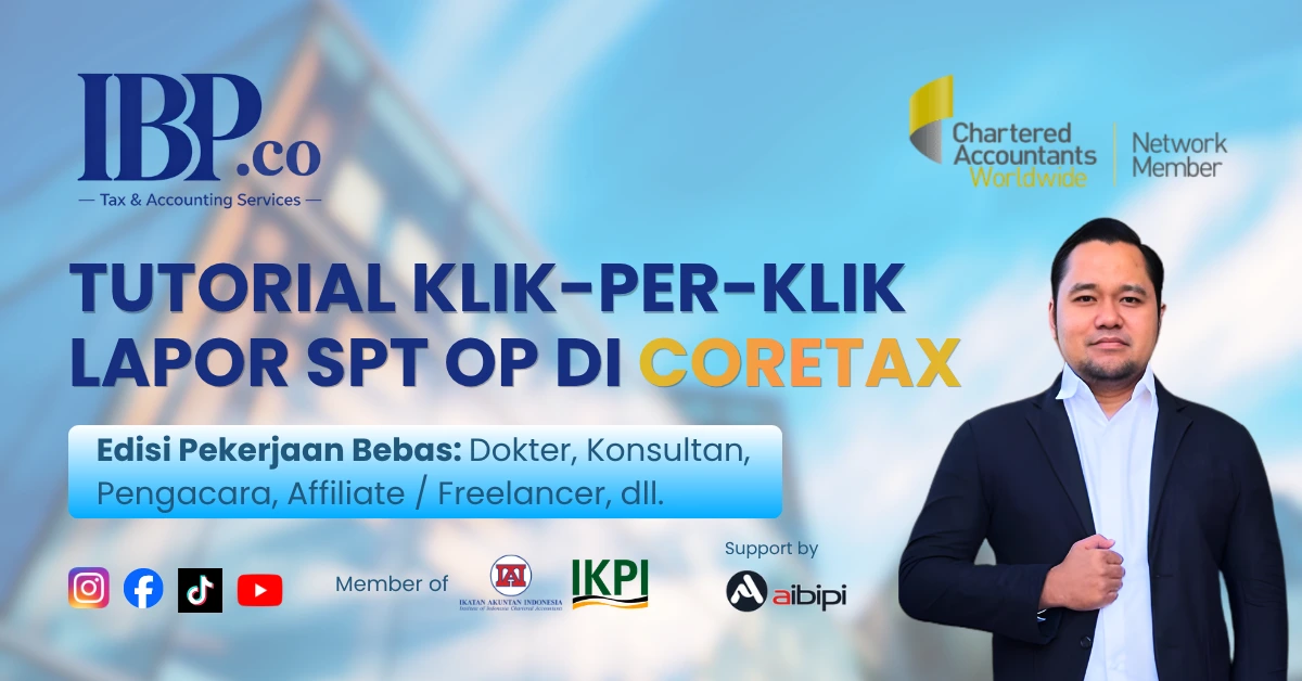 Seminar edukasi lapor SPT Tahunan Pekerjaan Bebas melalui Coretax oleh IBP Konsultan di Bandung.